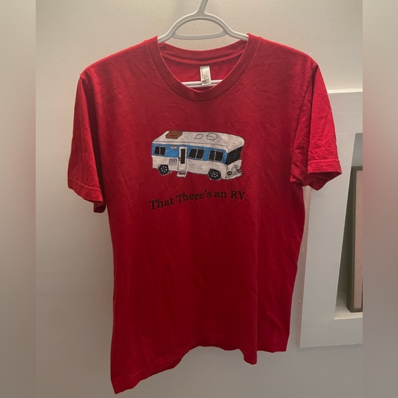 Red American Apparel Graphic T Shirt - Picture 3 of 3